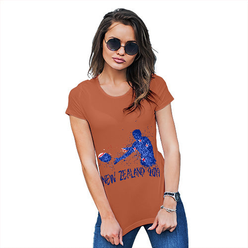 Womens Funny Sarcasm T Shirt Rugby New Zealand 2019 Women's T-Shirt Large Orange