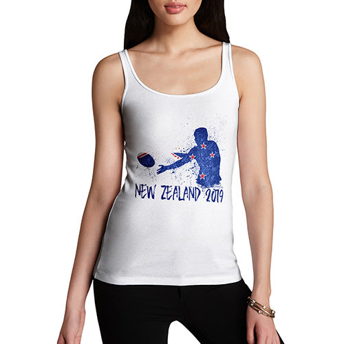 Women Funny Sarcasm Tank Top Rugby New Zealand 2019 Women's Tank Top Large White