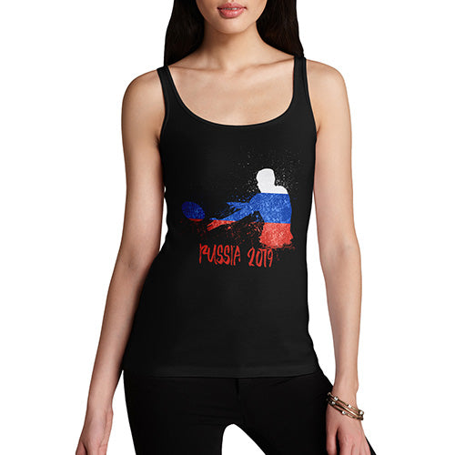 Womens Novelty Tank Top Christmas Rugby Russia 2019 Women's Tank Top Medium Black