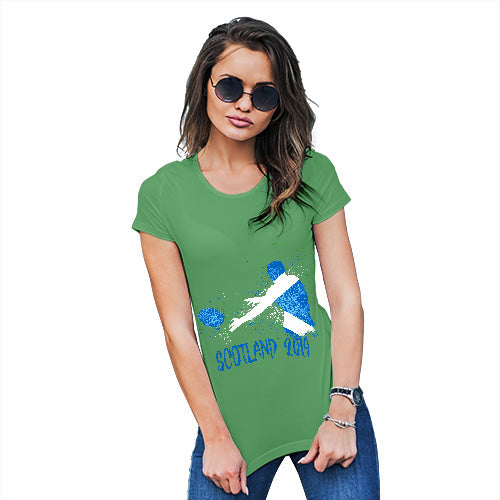 Funny Tshirts For Women Rugby Scotland 2019 Women's T-Shirt Medium Green