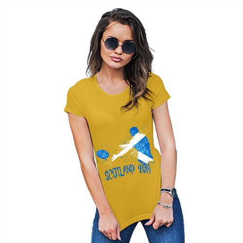 Womens Funny Tshirts Rugby Scotland 2019 Women's T-Shirt X-Large Yellow