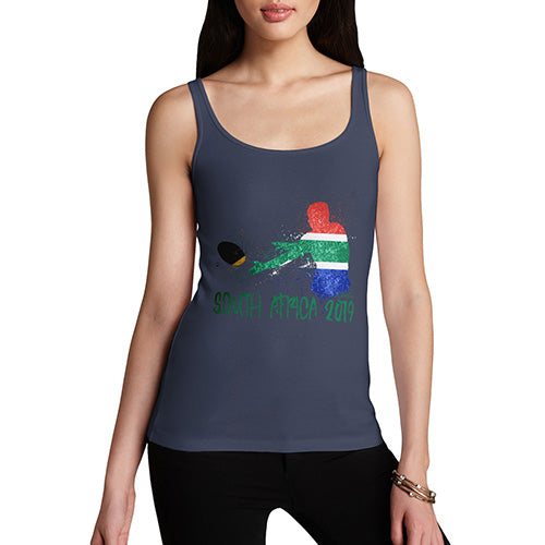 Funny Tank Tops For Women Rugby South Africa 2019 Women's Tank Top Small Navy