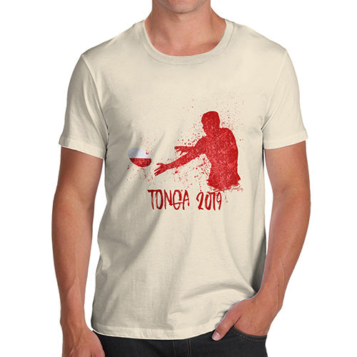 Funny T-Shirts For Men Sarcasm Rugby Tonga 2019 Men's T-Shirt X-Large Natural
