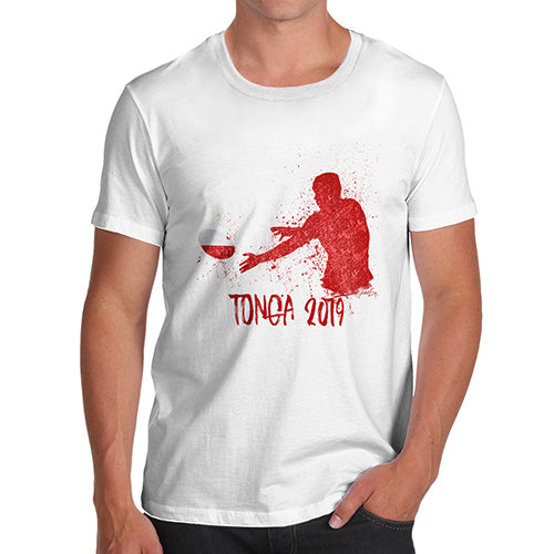 Funny Mens Tshirts Rugby Tonga 2019 Men's T-Shirt X-Large White
