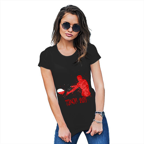 Funny T Shirts For Mom Rugby Tonga 2019 Women's T-Shirt Large Black