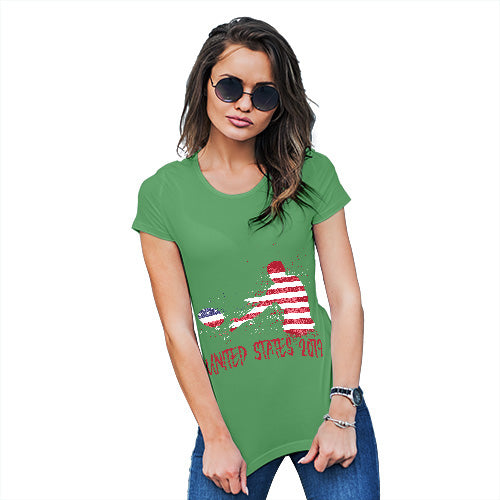 Womens Funny Sarcasm T Shirt Rugby United States 2019 Women's T-Shirt Large Green