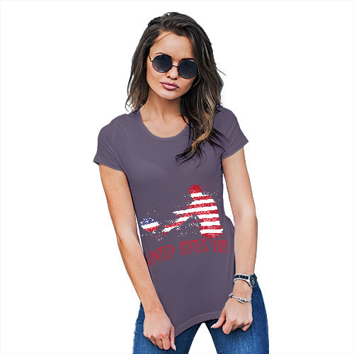 Womens Funny Tshirts Rugby United States 2019 Women's T-Shirt X-Large Plum