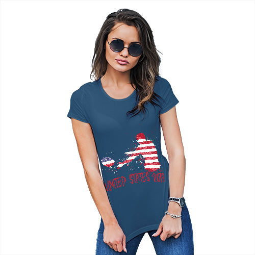Funny Tshirts For Women Rugby United States 2019 Women's T-Shirt Large Royal Blue