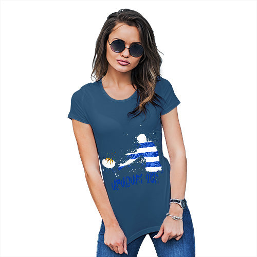 Funny T Shirts For Women Rugby Uruguay 2019 Women's T-Shirt Small Royal Blue