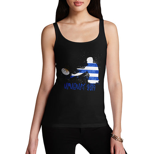 Funny Tank Top For Mom Rugby Uruguay 2019 Women's Tank Top Large Black