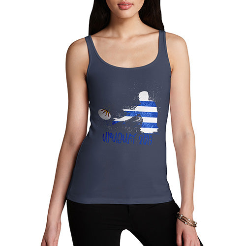 Womens Novelty Tank Top Rugby Uruguay 2019 Women's Tank Top Small Navy