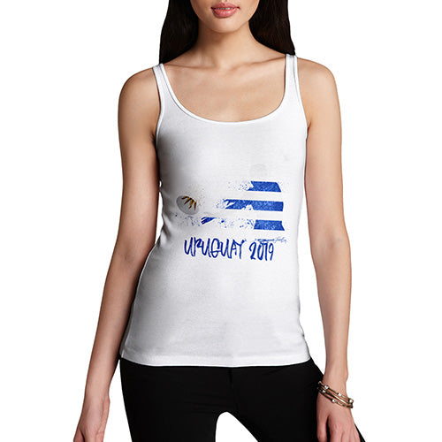 Funny Tank Top For Mom Rugby Uruguay 2019 Women's Tank Top Small White