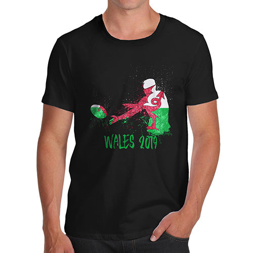 Mens Humor Novelty Graphic Sarcasm Funny T Shirt Rugby Wales 2019 Men's T-Shirt Medium Black