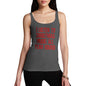 Funny Tank Top For Mum I Listen To Christmas Music Women's Tank Top Medium Dark Grey