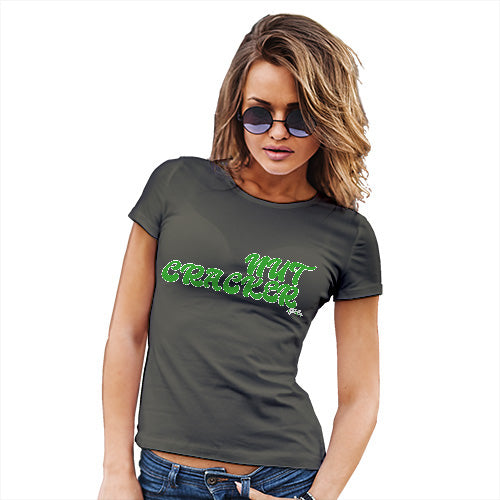 Funny Gifts For Women Nut Cracker Women's T-Shirt X-Large Khaki