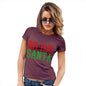 Womens Funny T Shirts Oh Hai Santa Women's T-Shirt Small Burgundy