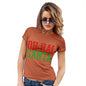 Novelty Tshirts Women Oh Hai Santa Women's T-Shirt Small Orange