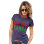 Funny T Shirts For Mum Oh Hai Santa Women's T-Shirt X-Large Plum