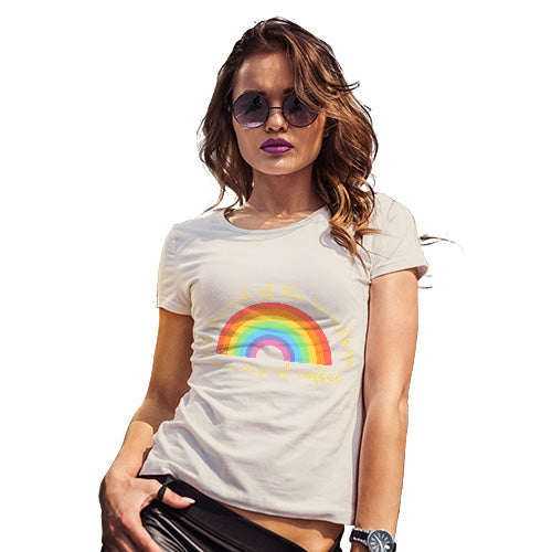 Funny Tee Shirts For Women The End Of The Rainbow Women's T-Shirt Small Natural