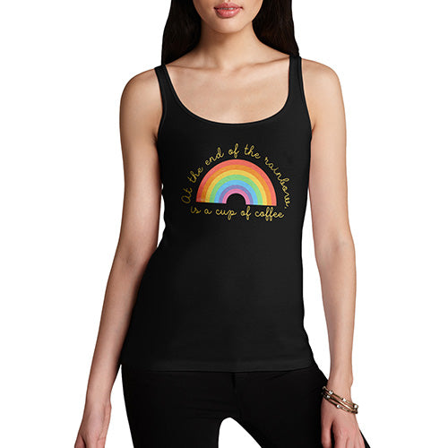 Funny Tank Tops For Women The End Of The Rainbow Women's Tank Top Large Black