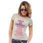 Womens Humor Novelty Graphic Funny T Shirt Why Be Moody Shake Your Booty Women's T-Shirt Large Natural