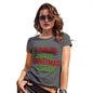 Novelty Gifts For Women I Run On Coffee Christmas and Cheer Women's T-Shirt X-Large Dark Grey