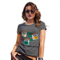 Womens Funny Tshirts Seasons Greetings Pun Women's T-Shirt Small Dark Grey