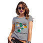 Womens Funny T Shirts Seasons Greetings Pun Women's T-Shirt Large Light Grey