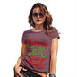 Funny T-Shirts For Women Sarcasm Naughty Feels So Nice Women's T-Shirt Small Burgundy