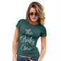 Womens T-Shirt Funny Geek Nerd Hilarious Joke The Bride's Crew Women's T-Shirt Medium Bottle Green