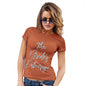 Womens Novelty T Shirt Christmas The Bride's Entourage Women's T-Shirt Medium Orange