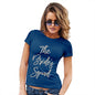 Funny T-Shirts For Women The Bride's Squad Women's T-Shirt Large Royal Blue