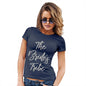 Funny T Shirts For Women The Bride's Tribe Women's T-Shirt Small Navy