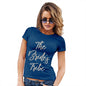 Funny Tshirts For Women The Bride's Tribe Women's T-Shirt Large Royal Blue