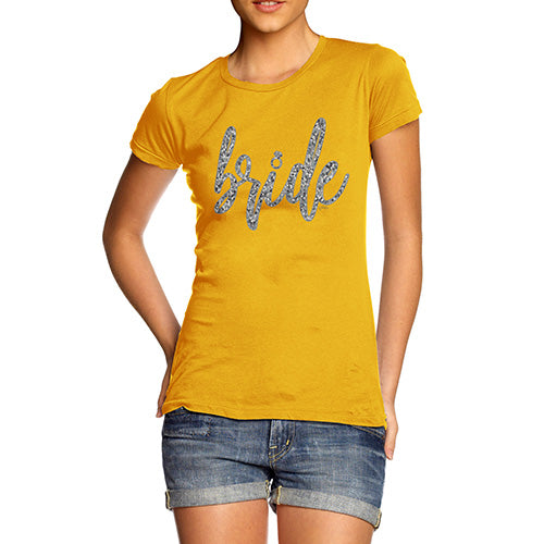 Funny Gifts For Women Bride Silver Women's T-Shirt X-Large Yellow