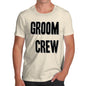 Funny Mens T Shirts Groom Crew Men's T-Shirt X-Large Natural