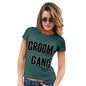 Funny Shirts For Women Groom Gang Women's T-Shirt Medium Bottle Green