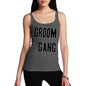 Funny Tank Top For Women Sarcasm Groom Gang Women's Tank Top Medium Dark Grey