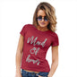 Funny T-Shirts For Women Maid Of Honor Women's T-Shirt Large Red