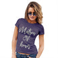 Novelty Tshirts Women Matron Of Honor Women's T-Shirt Small Plum