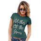 Novelty Gifts For Women Mother Of The Groom Women's T-Shirt X-Large Bottle Green