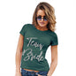 Womens T-Shirt Funny Geek Nerd Hilarious Joke Team Bride Silver Women's T-Shirt Medium Bottle Green