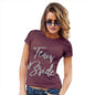 Funny Shirts For Women Team Bride Silver Women's T-Shirt Small Burgundy