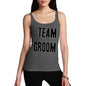 Womens Funny Tank Top Team Groom Silver Women's Tank Top Large Dark Grey