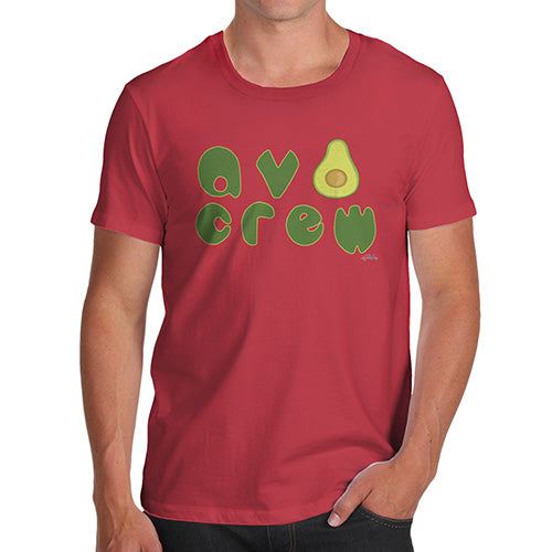 Novelty Tshirts Men Avo Crew Men's T-Shirt Small Red