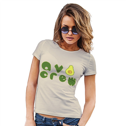 Womens Novelty T Shirt Christmas Avo Crew Women's T-Shirt Small Natural