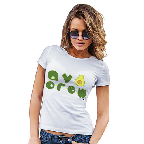Novelty Gifts For Women Avo Crew Women's T-Shirt Large White
