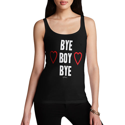 Funny Tank Top For Mum Bye Boy Bye Women's Tank Top Small Black