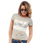 Womens Novelty T Shirt Disturb Me Only For Prosecco Women's T-Shirt Medium Natural