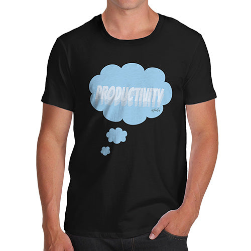 Funny Tee For Men Productivity Bubble Men's T-Shirt Small Black